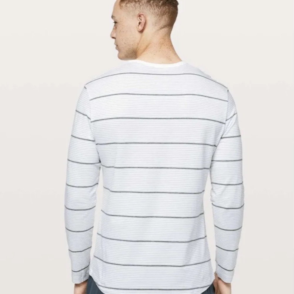 Euc - Lululemon 5 Year Basic Ls Tee - White/Heath… - image 3